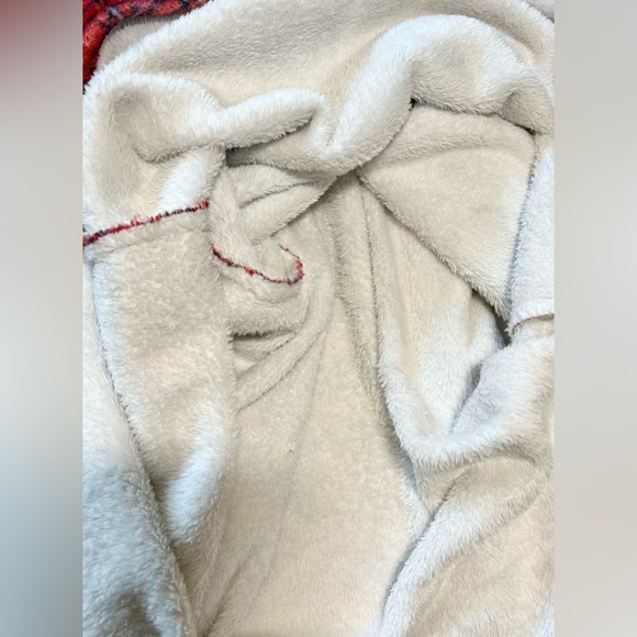 LUUKSE Buffalo Check Plaid V-Neck Fluffy Soft (PJ) Flannel Shirt Sz XL - Picture 9 of 12